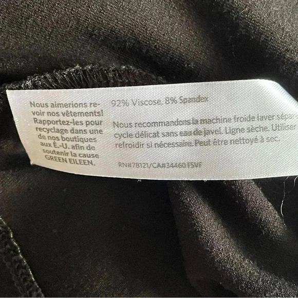 Eileen Fisher Viscose Spandex Jersey Tunic Dolman Sleeve Boat Neck Top Women L - Picture 7 of 7